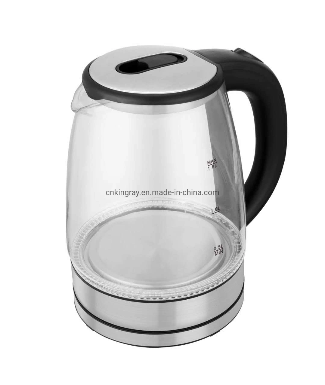 Custom Small Home Electronics Appliances Glass Cordless Electric Jug Tea Kettle