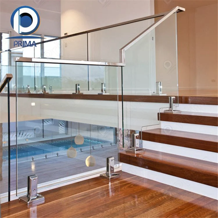 Prima Frameless verre robinet main courante verre trempé piscine clôture Acier inoxydable