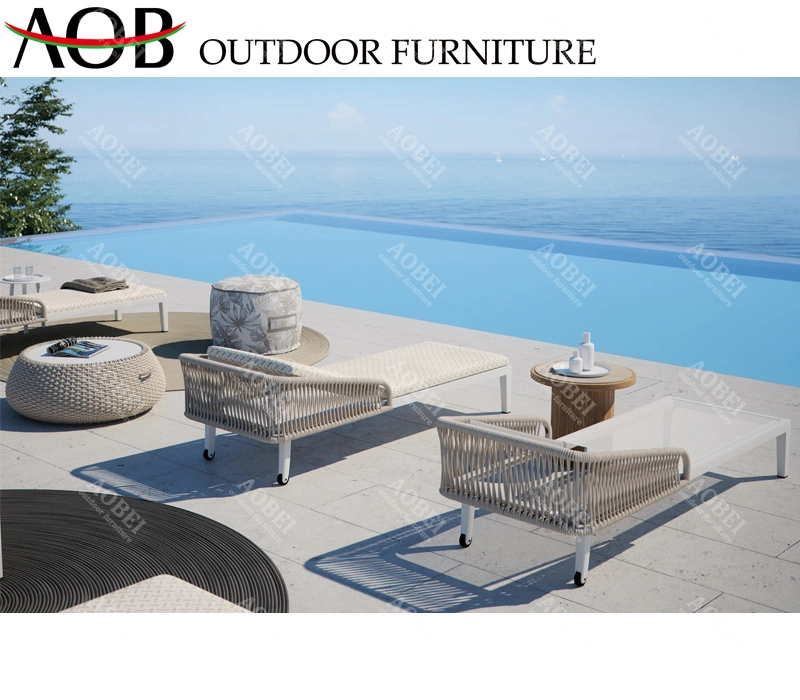 Modern Outdoor Waterpark Villa Garden Hospitality Project Resort Furniture Sunbed Chaise Lounge