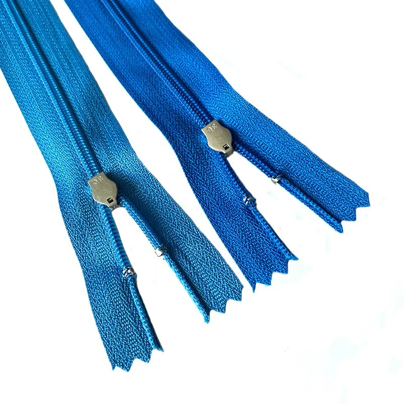 Custom Denim Zippers Tape #3#5 Closed End Brass Zip Semi-Lock Sliders Cremallera Metal Zipper for Jeans Clothes Garment Handbags