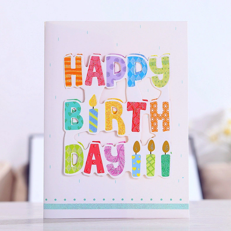 Wholesale/Supplier Printing Logo Hot Square Birthday Carton Packaging Holiday 3D Card