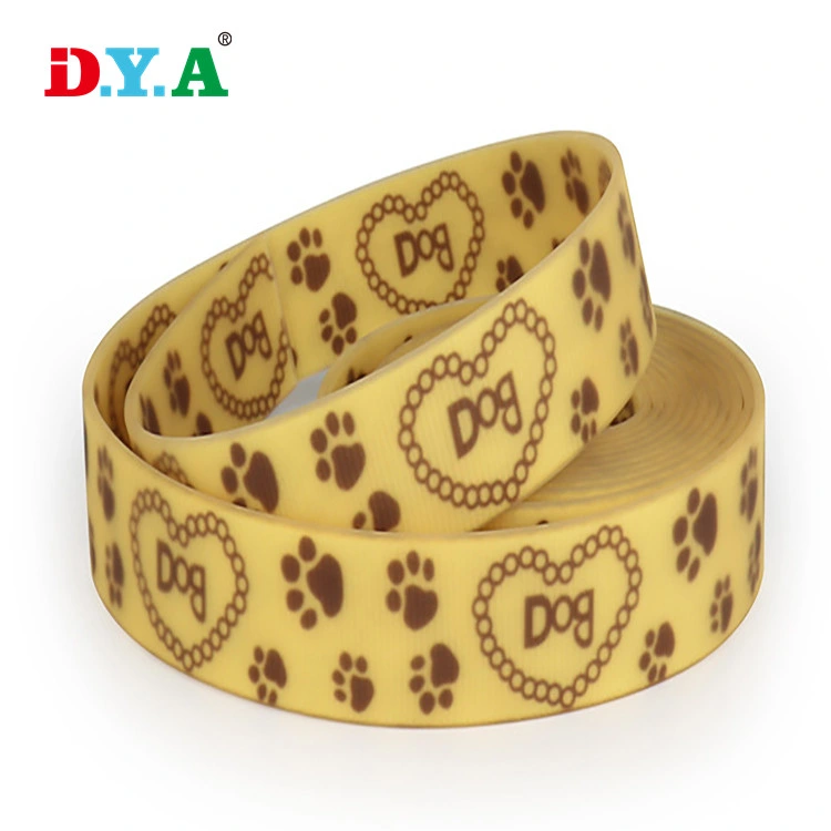 Factory Price Custom Waterproof Printed TPU PVC Coated Webbing Strap for Pet Collar & Dog Leash