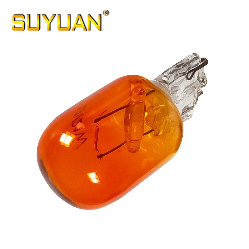 Long Life Amber Color 12V21W T20 Halogen Car Bulb W21W Turn Light