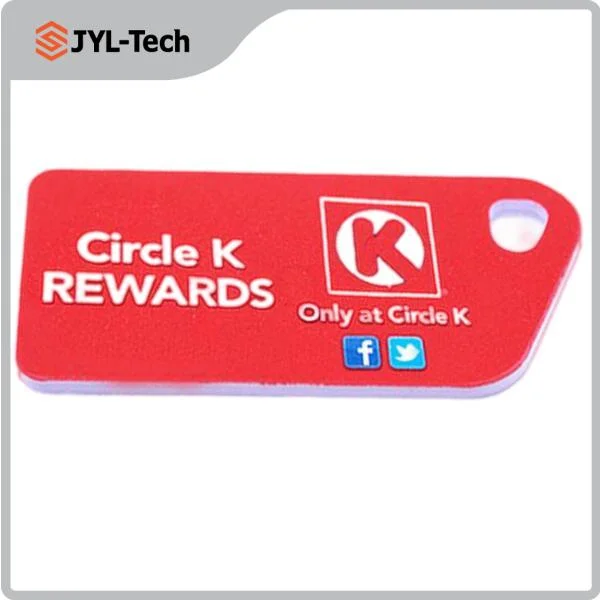 Customized Crystal Shaped 13.56MHz Ntag213 NFC Epoxy RFID Smart Keytag/Keyfobs