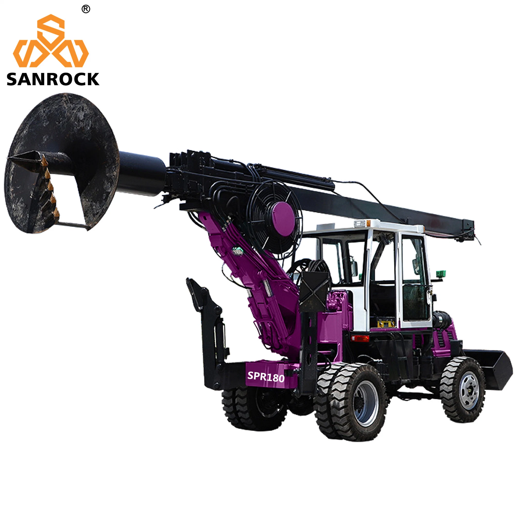 Rotary Drilling Rig Equipment Auger Bore Hole Hydraulic Rotary Drilling Machine