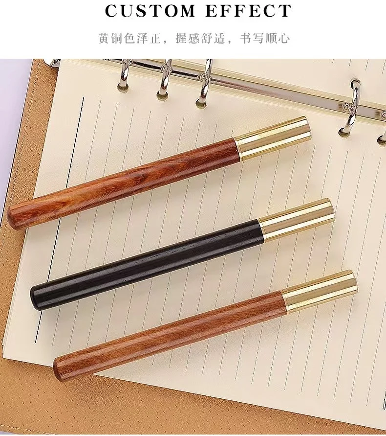 Stylo-cadeau en laiton massif Sandalwood à encens de haute qualité