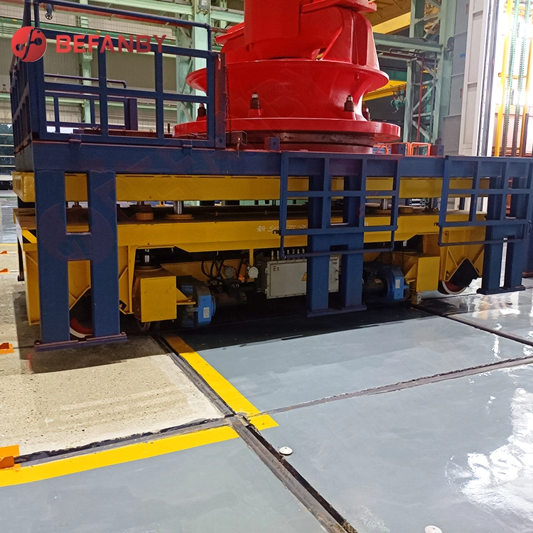 Custom Hydraulic Track Handling Cart for Factory Transfer