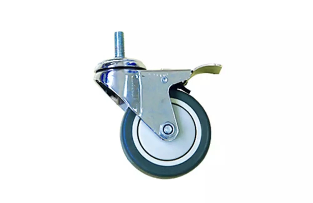 360 Degree Swivel Metal Medical Caster and Wheel with or Without Brake for Hospital Bed or Trolley Px502