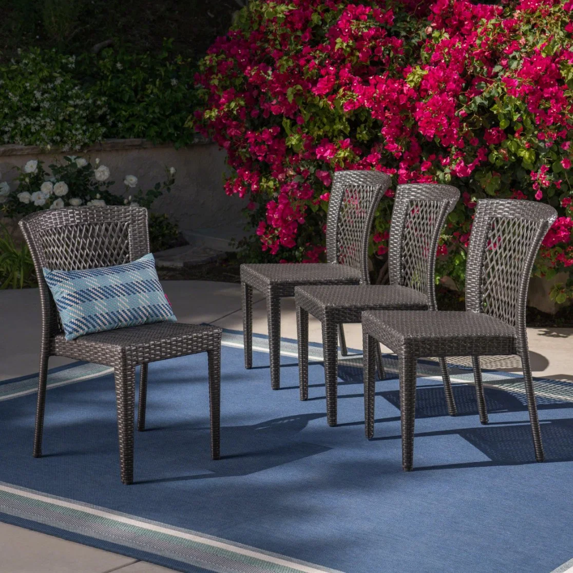 Muebles de Exterior sofá y mesa de comedor Jardín mimbre Rattan PE