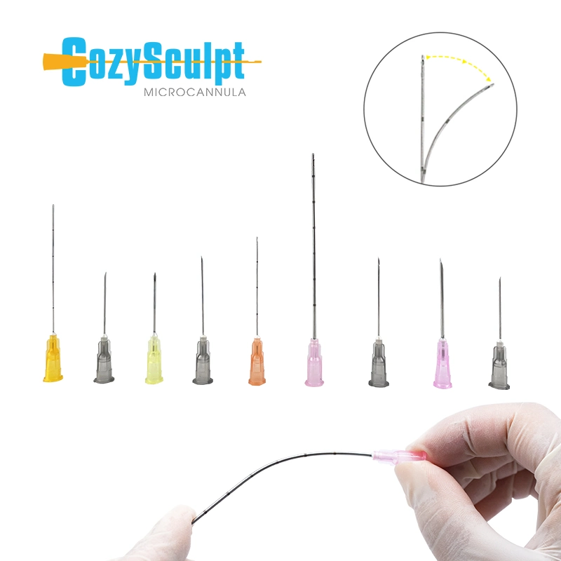 18g 21g 22g 23G 25g 27g 38mm 50mm Medical Syringe Blunt Tip Needle Dermal Filler Fine Micro Cannula