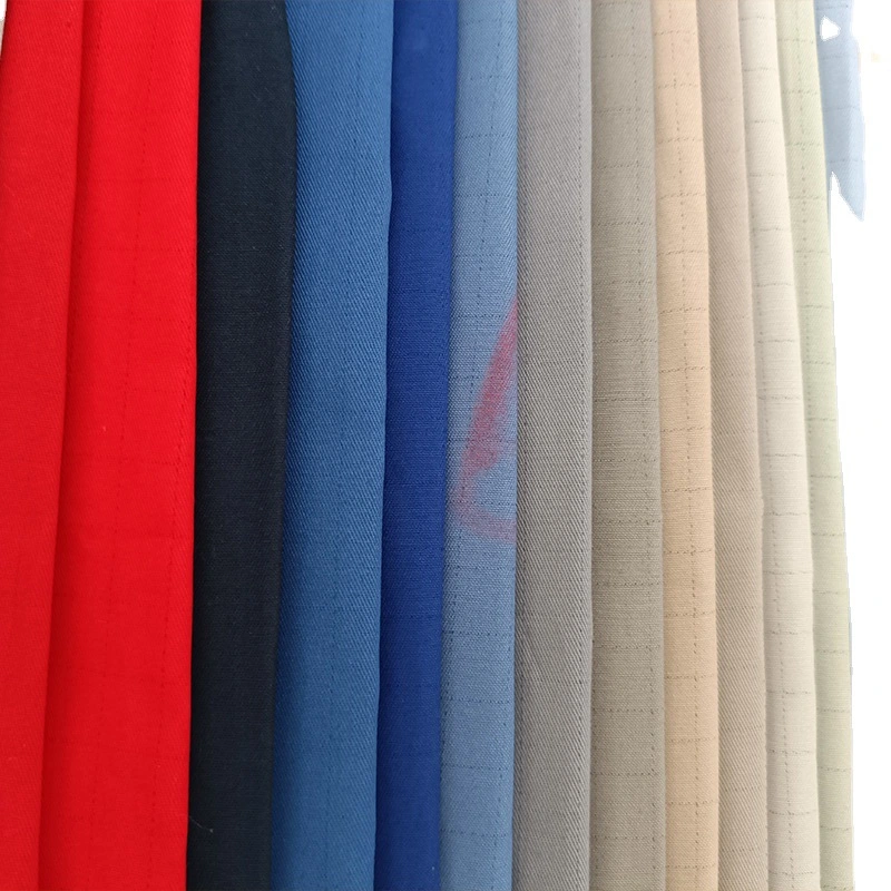 Tc CVC Fame Retardant Anti-Static Fabric 80cotton 19polyester 1carbone Fiber for Fr Protective Work Uniform