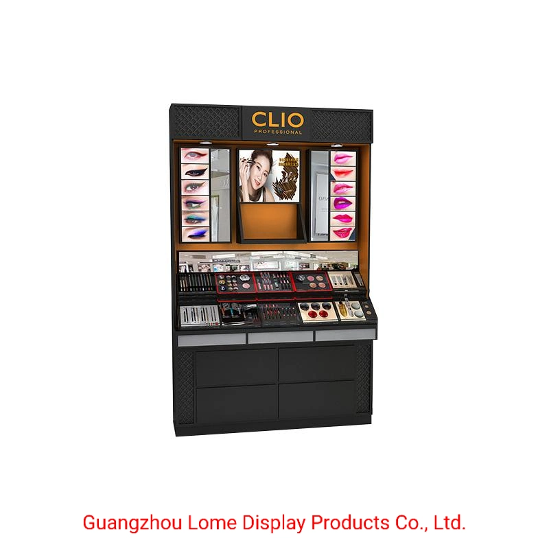 Furniture Cosmetic Display Makeup Showcase Cabinet Perfume Display Stand Rack Customized