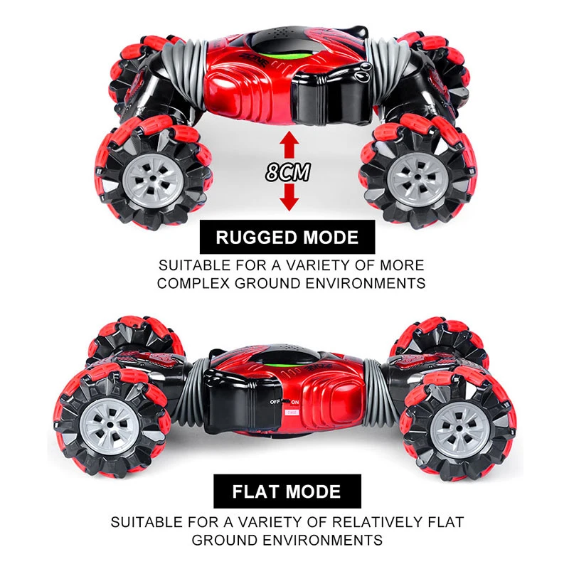 Remote Control Multi Twist Stunt Sided Transform Monster RC Twisting Drift Car Toy