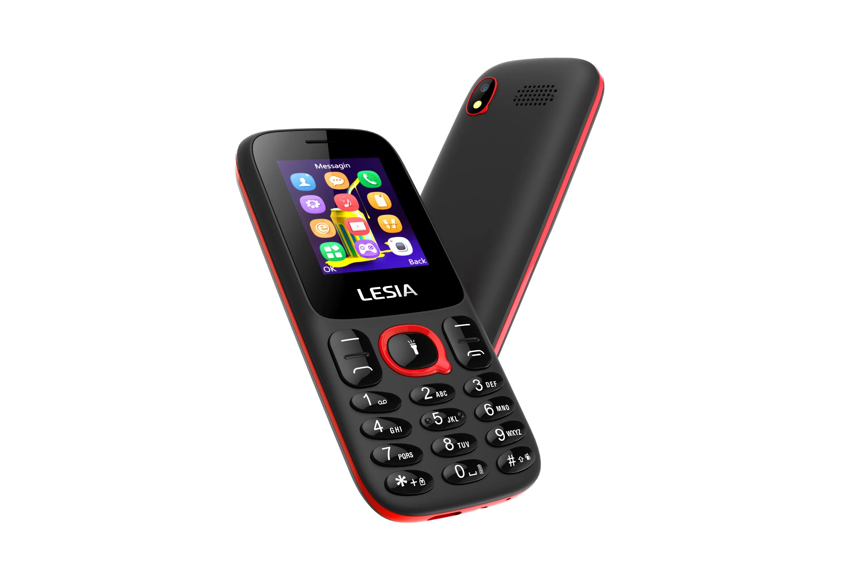 GSM 850/900/1800/1900MHz Hot Leisa 1.77inch 2g Phone 32+32GB Cell Phone with Keypad 800mAh Mobile Phone China Manufactory ODM/OEM Phone