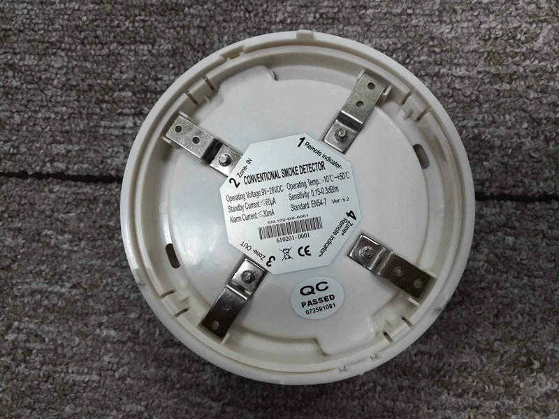 Home Security Conventional 2 Wire Fire Smoke Detector for Fire Alarm System