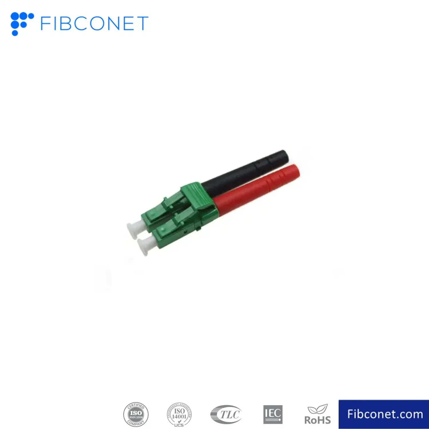 Conector de cabo óptico de fibra óptica LC Om4 Dx 2.0 de 3,0 mm