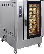 64 bandejas Calefacción eléctrica Alimentos Galletas Equipo de hornear Aire caliente Pulverización Humidificación Horno giratorio