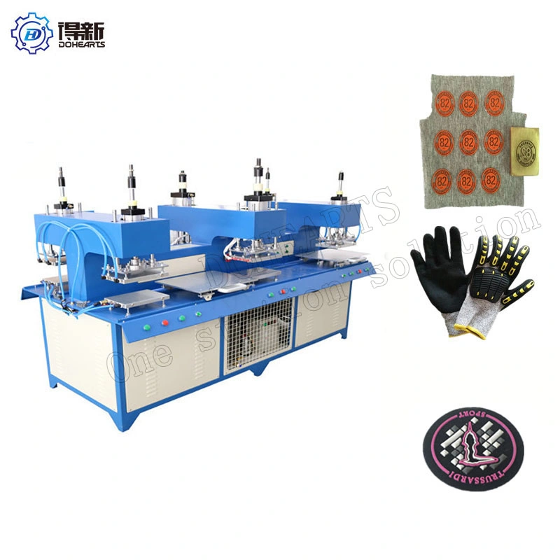 Automatic Press Silicone Emboss on Fabric Embosser Machine