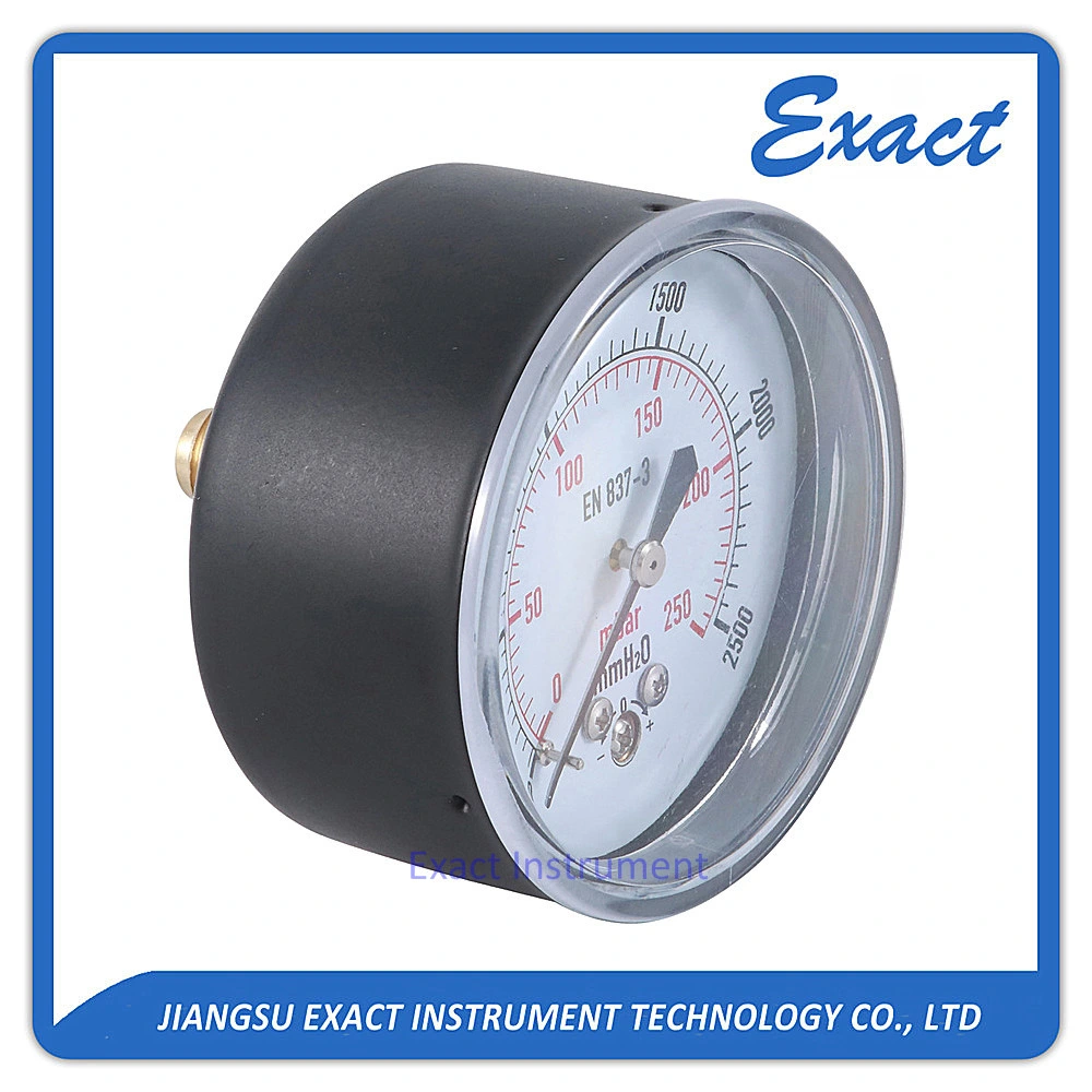 Widely Use Gas Distribution Micro Pressure Gauge-Capsule Pressure Gauge-Mbar Pressure Gauge