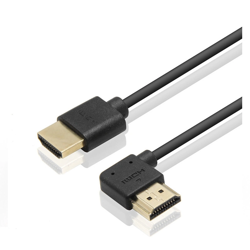 Cabo HDMI a macho para macho de 90 graus