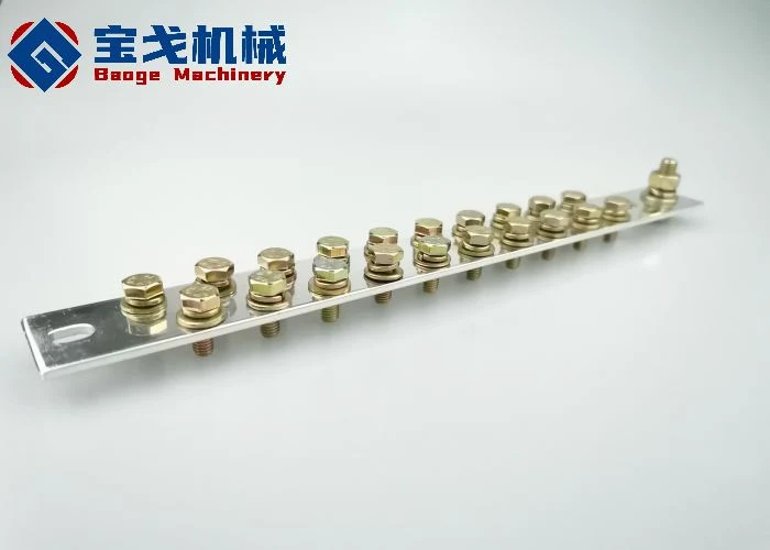 The Communication Box Connecting Tin Plated Copper Busbar with Screws