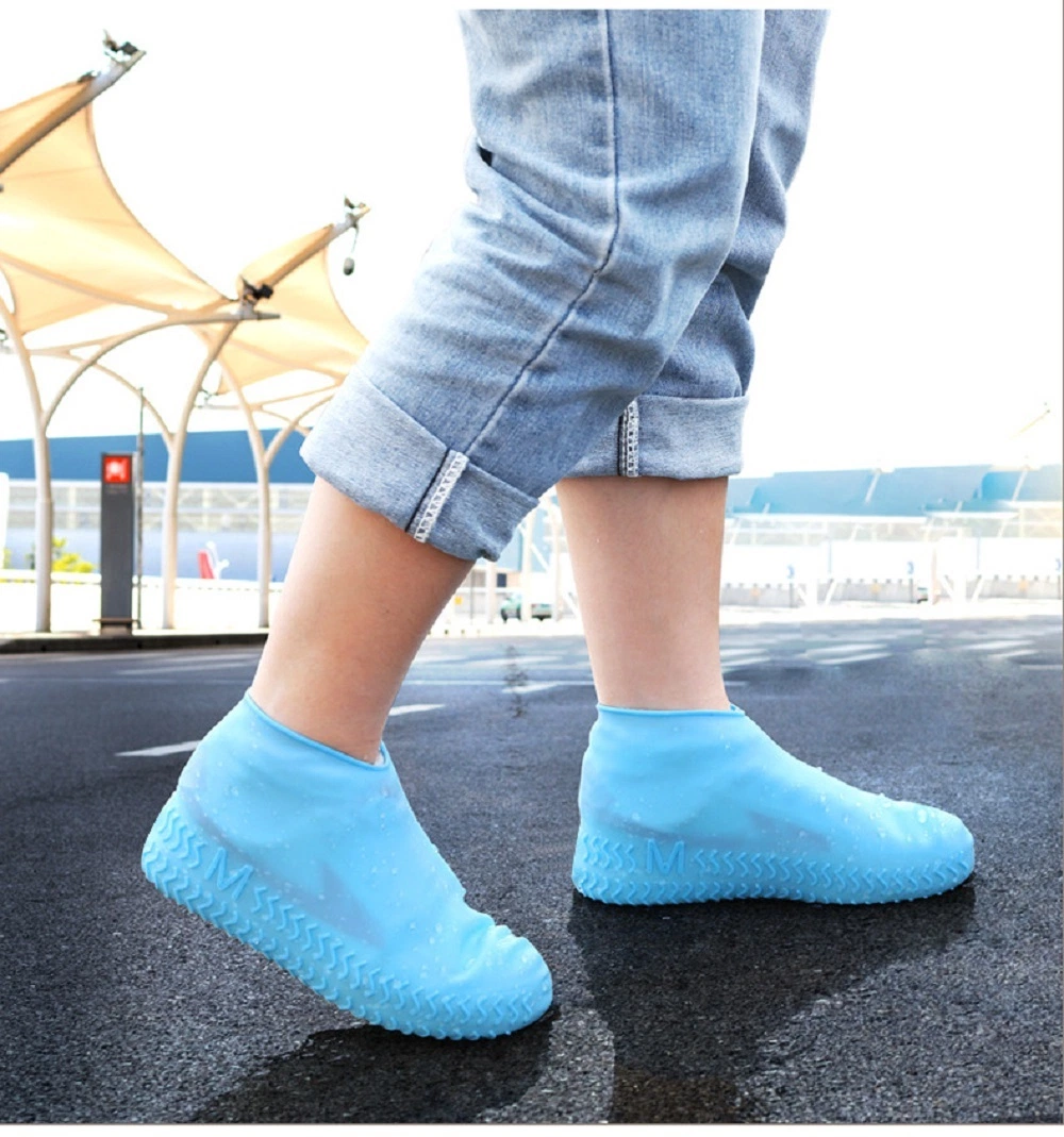 Silicone Rain Shoe Covers, Reusable Shoe Covers Waterproof Anti-Slip Outdoor Shoe Coats for Kids, Women, Men Esg17251