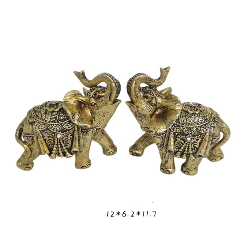 Résine de gros articles-cadeaux pour la revente de la résine éléphant de décoration