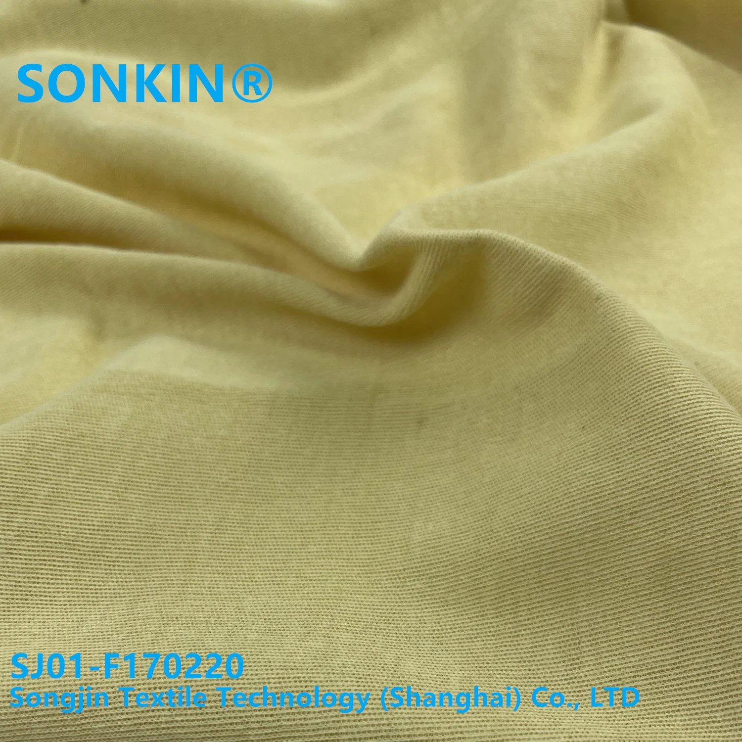 220GSM Yellow PARA Aramid Knitted Flame Retardant Fabric for Workwear Functional Textile