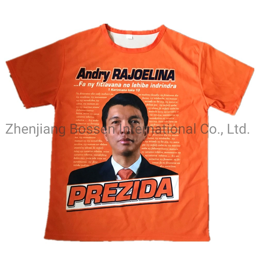 Original Factory OEM Custom Logo Printed Cheap Polyester Election Campaign Political Tee Shirt Football Soccer Fan Jersey T-Shirts Promotional Advertising T Shirts