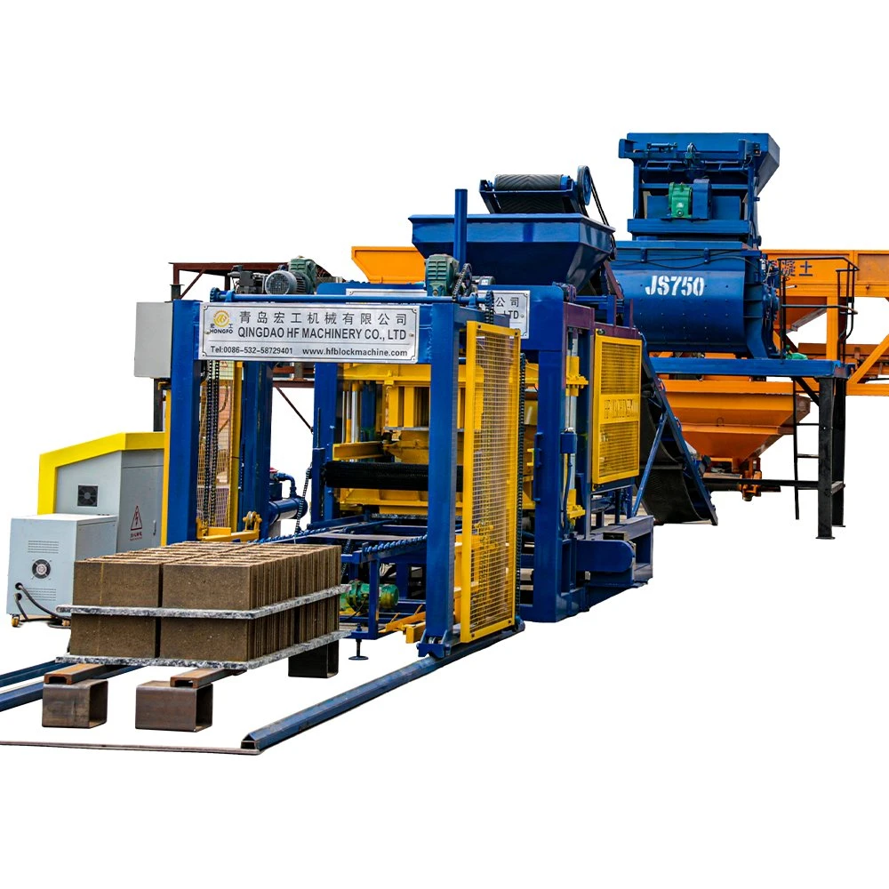 Qt6-15 Hydraulic Vibration Concrete Hollow Brick Production Line Block Machine Price List