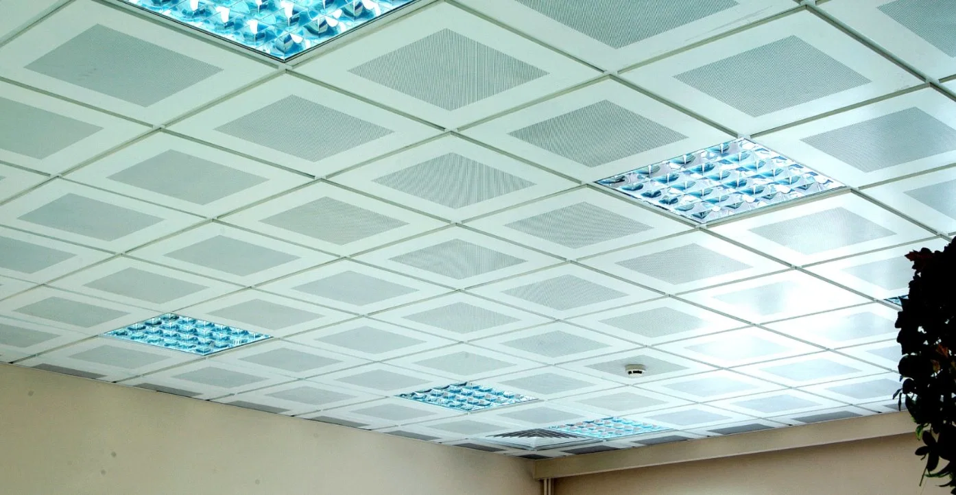 Anti-Bacteria Aluminum Ceiling Panel 603*603 mm with T Grid for Hospital