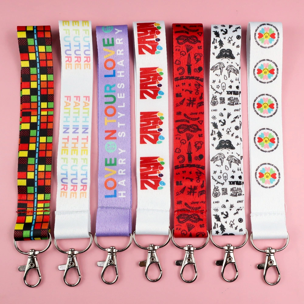 Personalizado caliente de Venta al por mayor de China Los niños Lanyard poliéster Impresora de sublimación Celular Cordón colgando del cuello