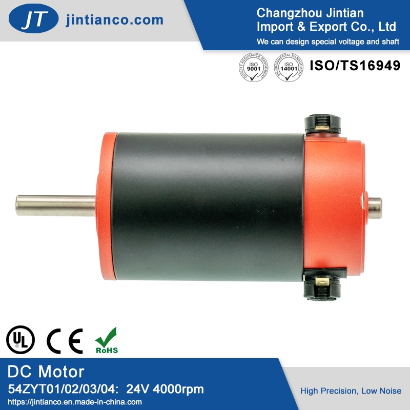 54mm 12V/24V Changzhou PMDC Elétrico do Motor de Proa para cabelos, massajador vibrador