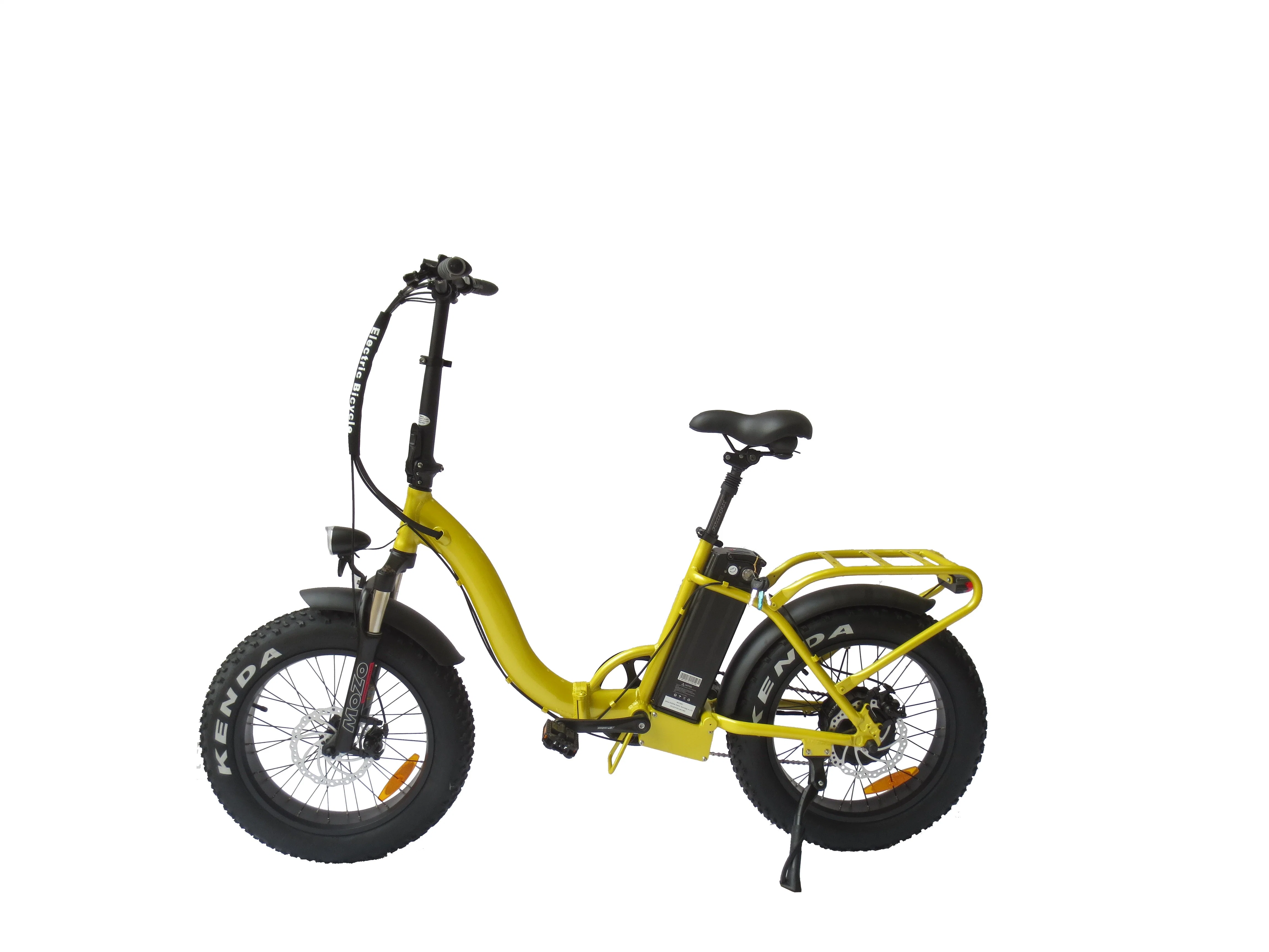 Queene New Arrival Low Step Thru Ebike 500W Foldable Fat Tire Electric Bicycle for Women