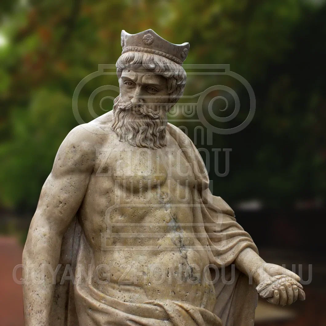 Piedra de mármol tallado en granito temporada cuatro estatua de Dios, la decoración de jardín de esculturas de Bacchus