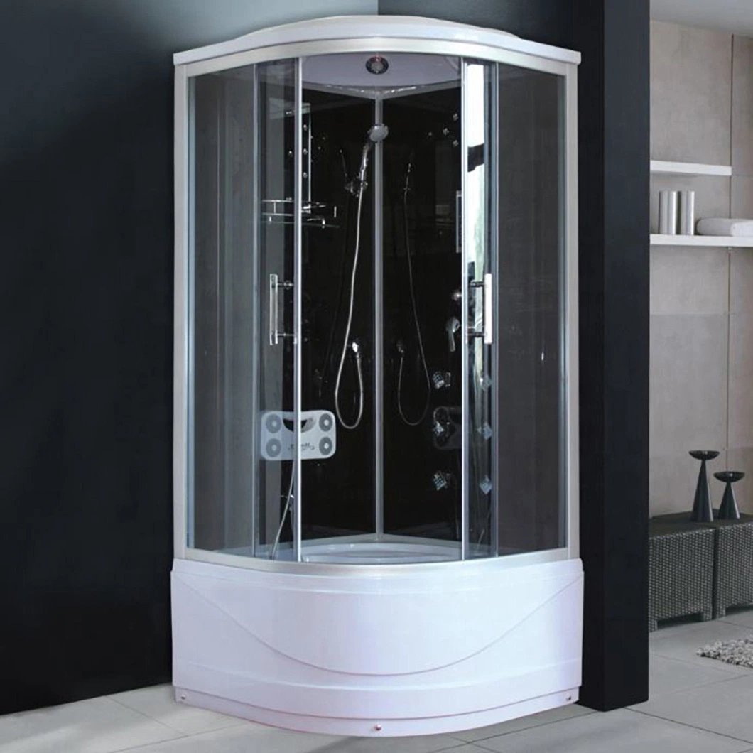 Qian Yan Frameless Shower Enclosure China Shower Enclosure Bathroom Walk in Manufacturers Sample Available Overall Triangular Shower Enclosure