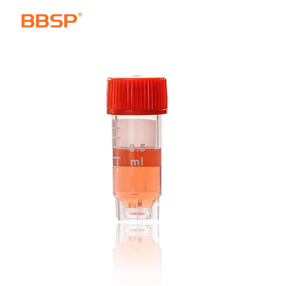 Selfstanding Screw 5ml 10ml Cryovial Freezing Cryogenic Without O-Ring Sampling Vtm Plastic Test Tube Cryotube Vials