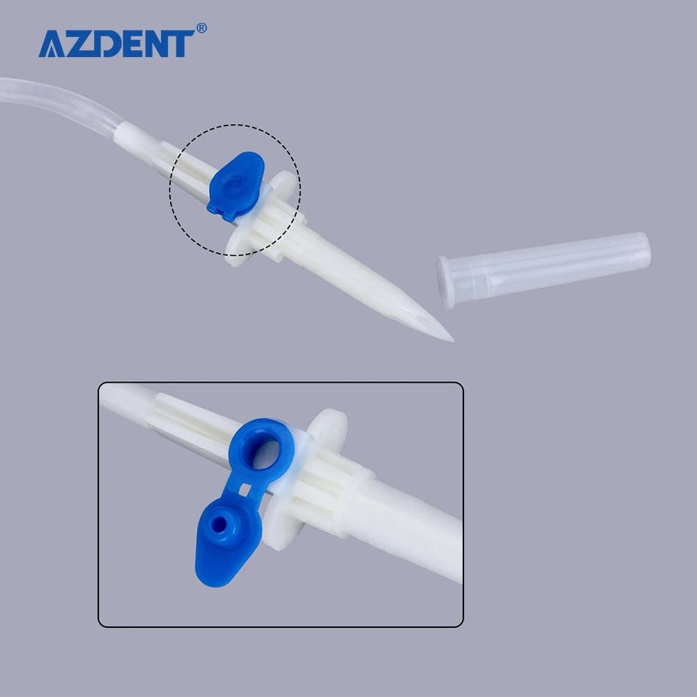 Azdent dentaire Implant du tube d'irrigation orale jetables le kit de flexible de rinçage pour la chirurgie de l'unité d'entraînement avec régulateur de débit