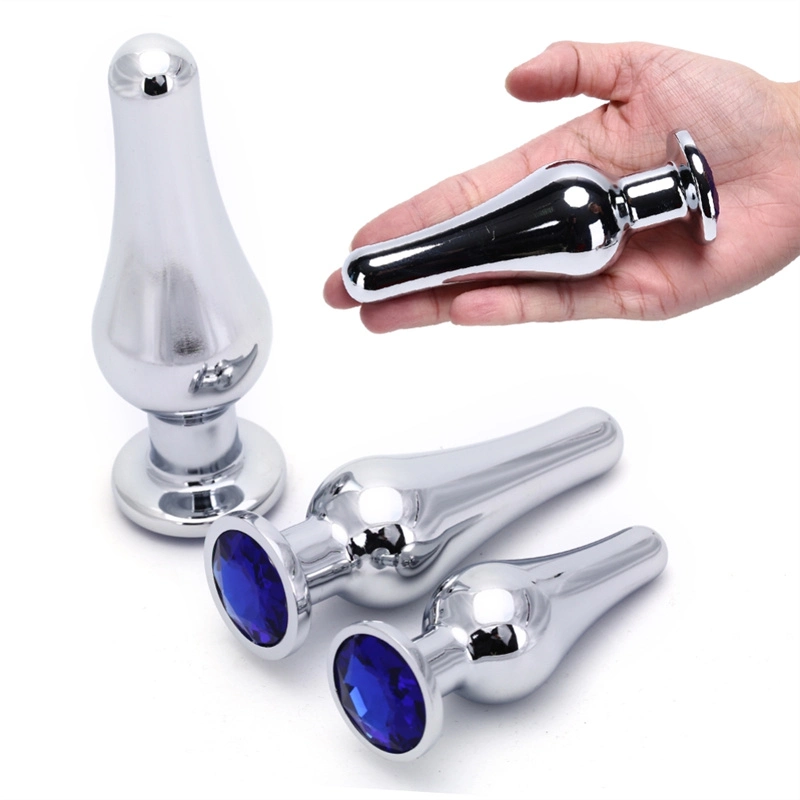 Stainless Steel Crystal Metal Anal Plug Dildo Butt Plug