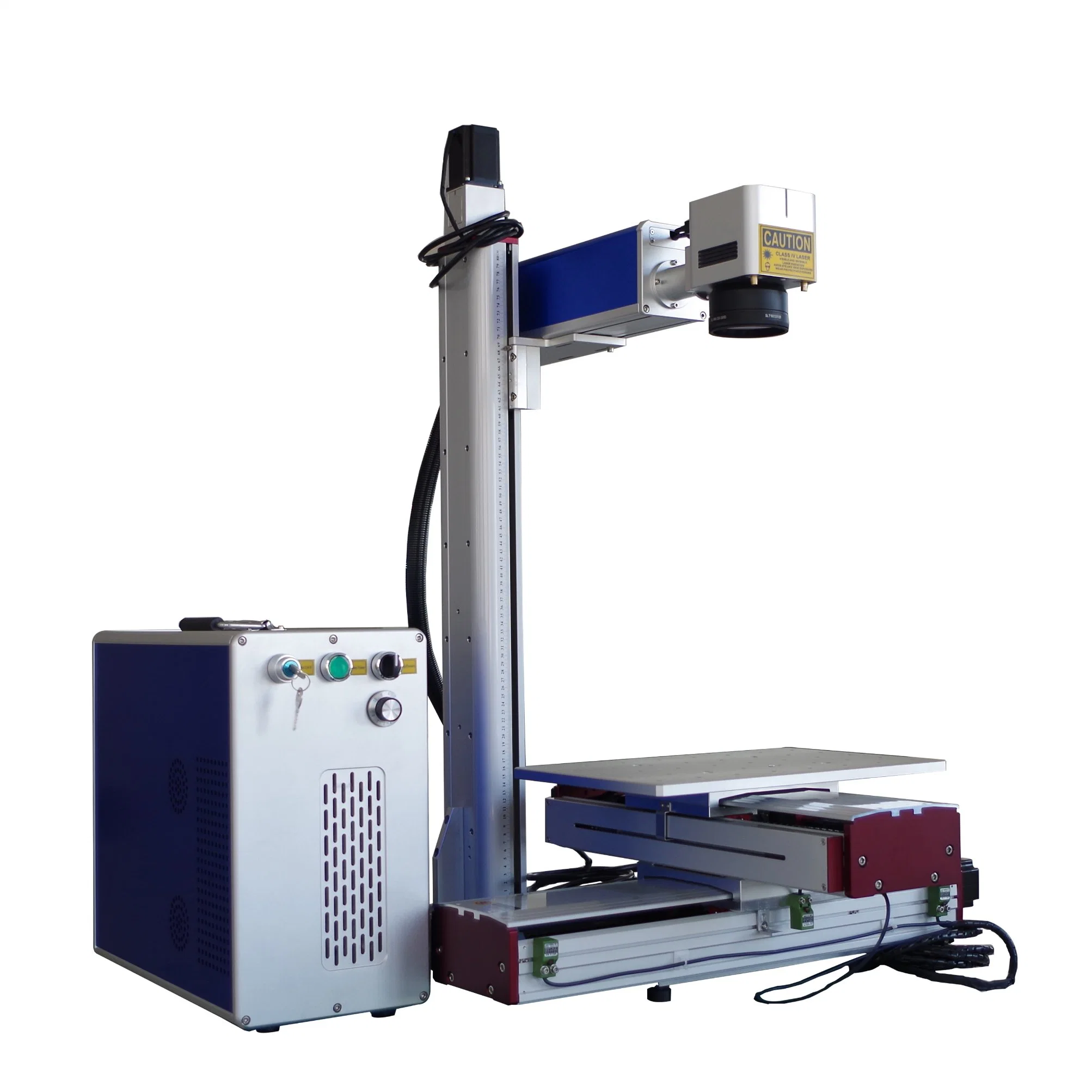 20W Fiber Laser Marking Machine Laser Marking Machine with Auto Xy Platform Moving Table