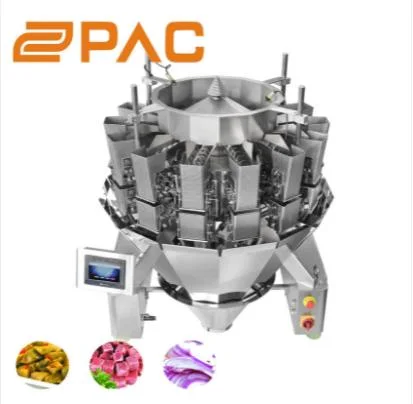 Stainless Steel Automatic Weighing Packing Machine Sticky Fresh Food Capers Meat Mustard Pickles Fish Multihead Weigher Packaging Equipment