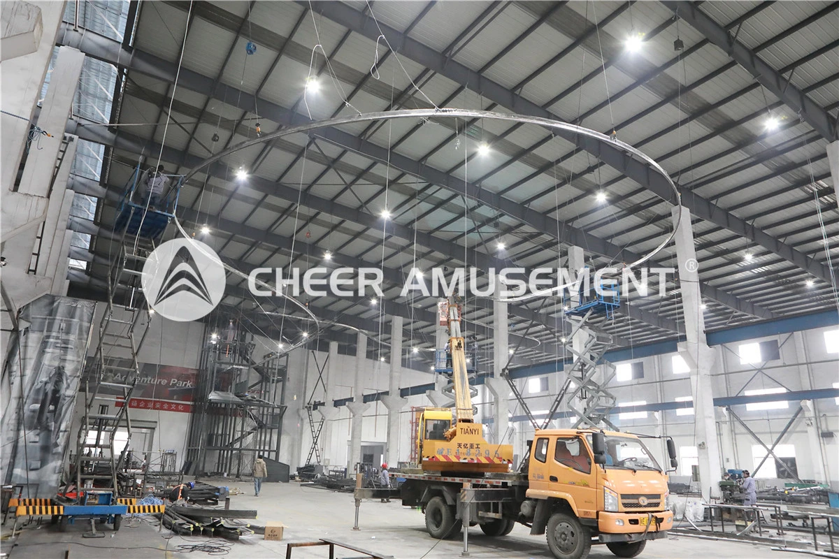 Customized High Rope Course Fun Attraction Big Outdoor Adventure Park Cheer Amusement