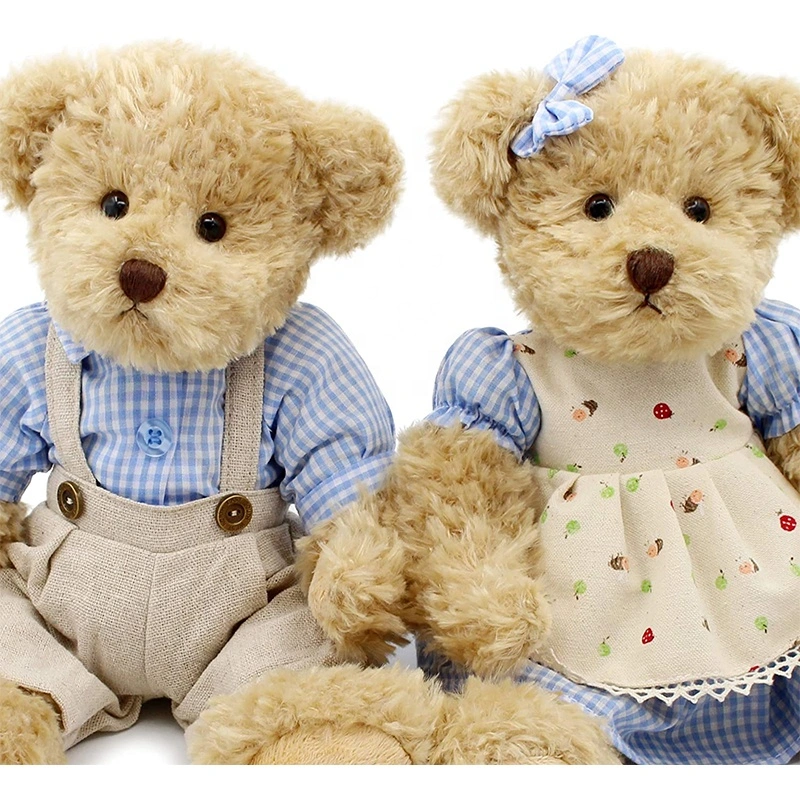 Wholesale/Supplier Custom Cute Soft Valentine&prime; S Day Wedding Gift Couple Teddy Bear Plush Toy