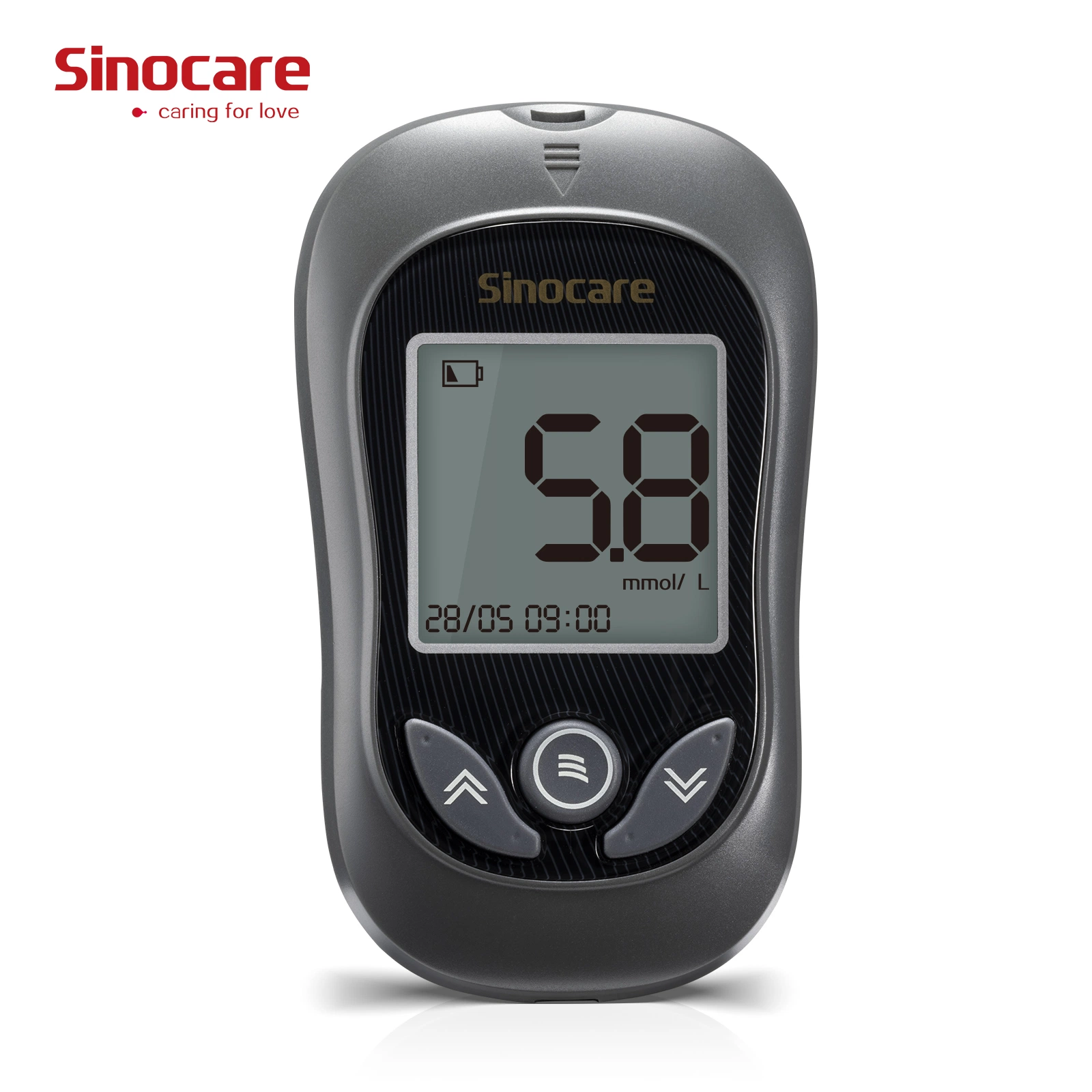 Sinocare Blood Glucose Meter Digital Blood Glucose Check up Meter Glucometer Digital Non Invasive Glucose Meter Product with Test Strips