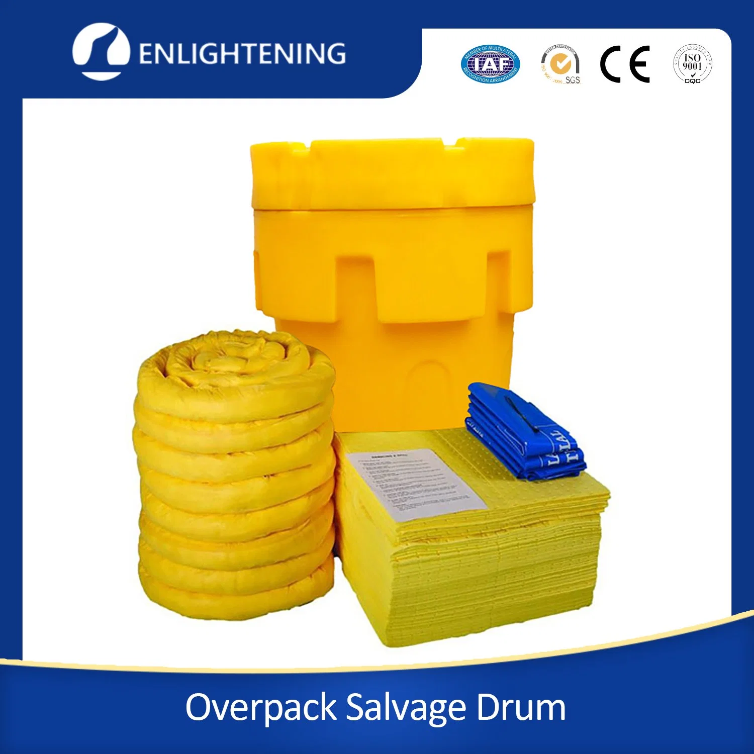 IBC Container Spill Pallet 95 Gallon Overpack Salvage Drum Spill Cabinet Spill Prevention Kits for Chemical Industry