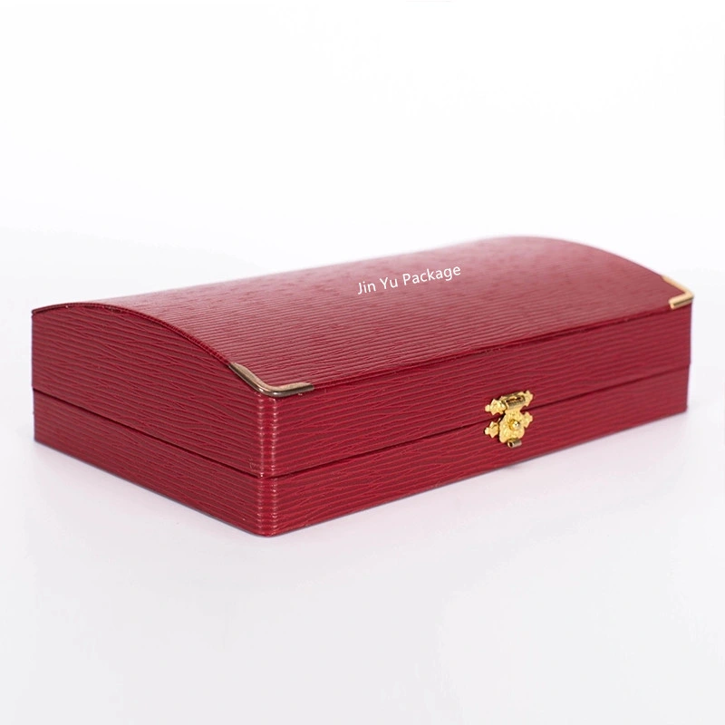 Customized Luxury Retro Plastic Hinge Jewelry Gift Packaging Boxes