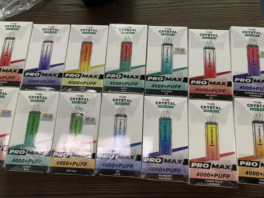 Wga The Crystal PRO Max 4000 Puff Zbood OEM ODM UK 600puff 700 Pod Gitter Tugboat Wholesale/Supplier I Disposable/Chargeable Vape