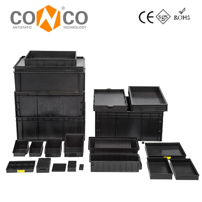 Conco Antistatic ESD Box PP Container for Anti-Static Protection Used