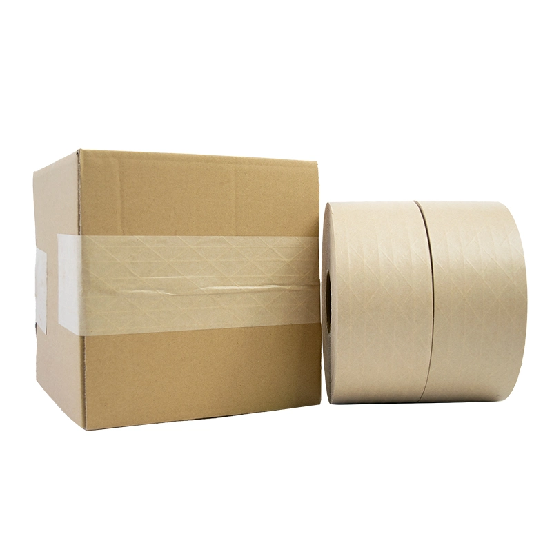 Green Solution Wet Water Activated Gummed Paper Custom Kraft Adhesive Tape