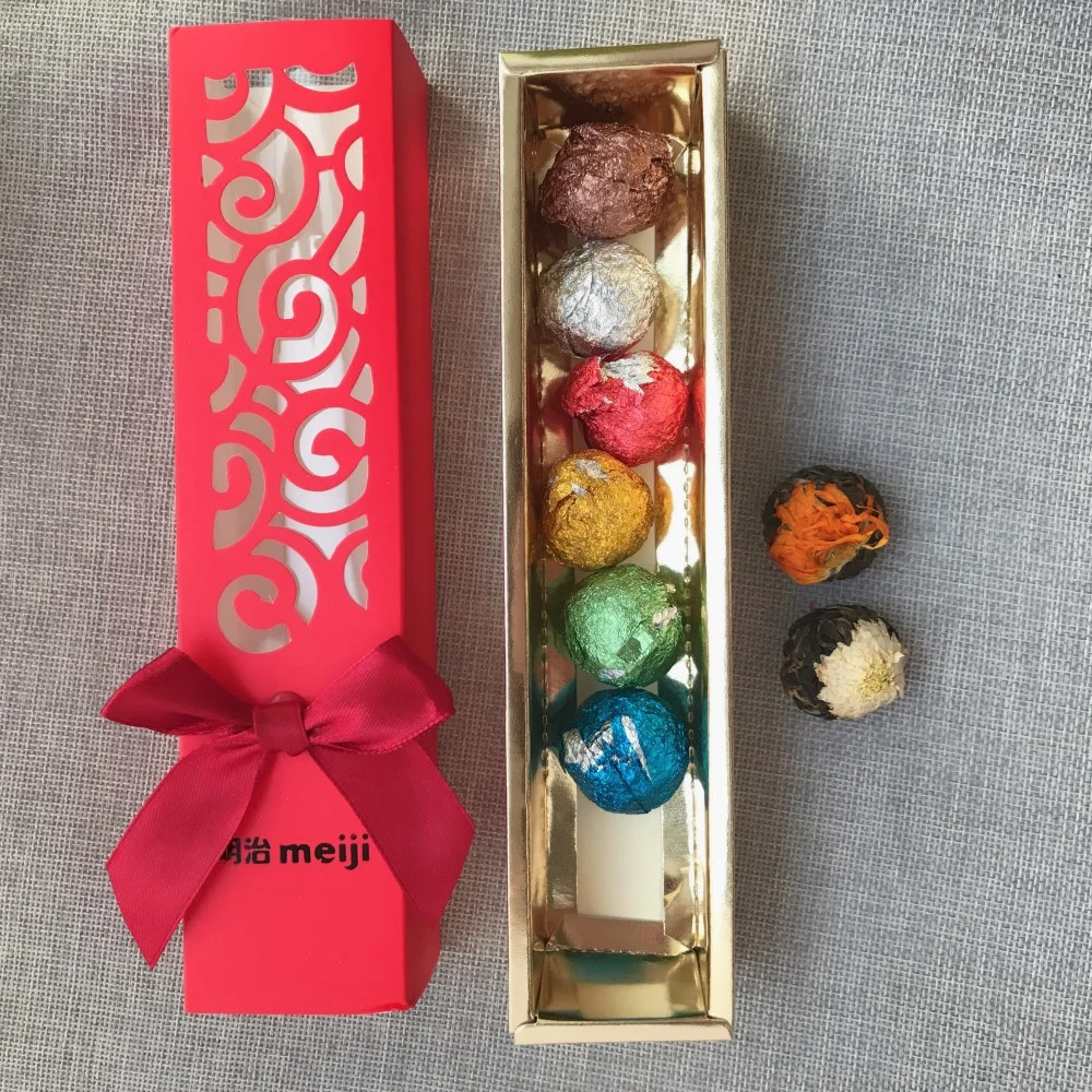 hot sale best quality blooming tea ball refined chinese tea gift box